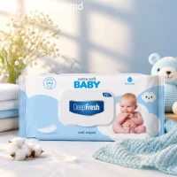 DeepFresh Servetele umede cu capac 72 buc Extra Soft Baby Blue - thumbs image 2