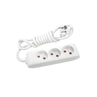 Удлинитель 3 розетки без заземления Multi - Let Viko by Panasonic. 5 м. Белый