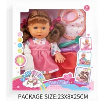 ESSA Papusa muzicala in rochita roz si bluzita cu imprimeu de flori - thumbs image 3