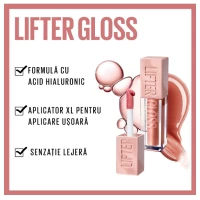 Luciu de buze cu acid hialuronic Lifter Gloss, 009, 5.4 ml, Maybelline - thumbs image 3