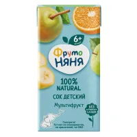 FrutoNanny Suc pere, mar, banan, portocale, multifruct 200 ml