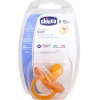 Chicco Physio Soft пустышка латексная (6-12 месяцев) - thumbs image 1