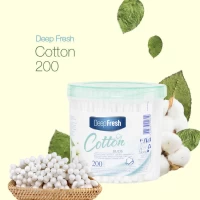Ватные палочки цилиндрические DeepFresh, 200 шт - thumbs image 2