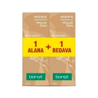 Banat Miswa Зубная паста с экстрактом мисвака 1+1, 2 × 50 мл