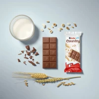 Kinder Ciocolata cu lapte cu umplutura fina de lapte si cereale 94g - thumbs image 3