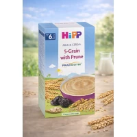 HiPP Terci de lapte cu 5 cereale și prune uscate (6+ luni), 250 g - thumbs image 2