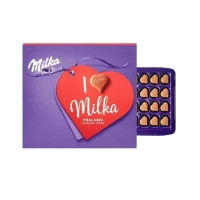 Milka Ciocolata lapte cu nuci faramitate I love you 110g - thumbs image 2