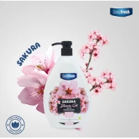 DeepFresh Gel-Creama de dus cu pompa, Sakura 1000 ml - thumbs image 2