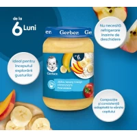 Gerber Piure de mere, banane si mango cu branza de vaci 190g - thumbs image 2