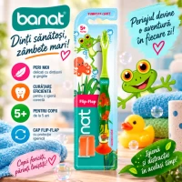Banat Perie pentru dinti Flip Flap copii 5+, Soft - thumbs image 2