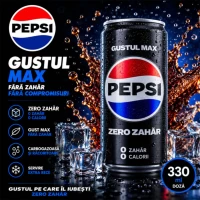 Pepsi Zero Zahar Bautura carbogazoasa 330ml Doza - thumbs image 2