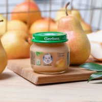 Пюре Gerber Только груша (с 4 месяцев) 80 г - thumbs image 2