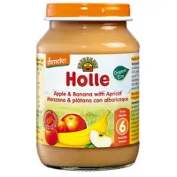 Holle Piure de mere, banane si caise (6 luni+) Bio Organic 190g - thumbs image 2