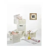 Cos cu capac STYLE M 38.6*28.7cm Crem - thumbs image 2