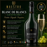 Maestro Spumant Blanc de Blancs Alb Extra Brut 0,75l - thumbs image 2