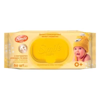 Smile Baby Servetele Umede Musetel si Aloe, 60 buc