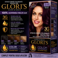 Glori's Vopsea de par 3.6 Baclajan 50ml - thumbs image 2