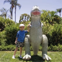 Dinozaur gonflabil – Tyrannosaurus / Stegosaurus, 2 modele, 3+ ani, Intex (48593) - thumbs image 3