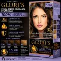 Glori's Vopsea de par 5.34 Nuc de padure 50ml - thumbs image 2