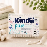 Kindii Betisoare de vata pentru copii 60 buc - thumbs image 2