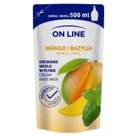 On Line Săpun lichid cu cremă Mango si Busuioc 500 ml (rezerva)
