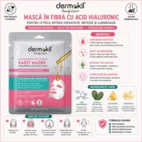 Dermokil masca pentru fata cu ser si argila cu acid hialuronic 23 g - thumbs image 2