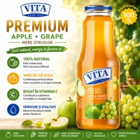 Vita Premium Сок Яблоки и виноград (Бутылка) 1000 мл - thumbs image 2
