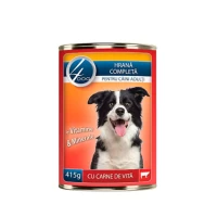 4Dog Conserva pentru caini adulti cu carne de vita 415gr