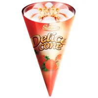 Delice Cone Inghetata Capsuna 105g - thumbs image 1