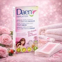 Daen Удаление волос на лице полосками холодного воска - Шиповник - thumbs image 2