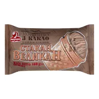 Inghetata in pahar de vafe cu glazure ciocolata Stacan Velican 100gr