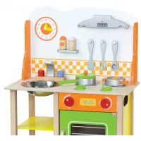 Детская кухня Viga Toys из дерева с посудой - thumbs image 4
