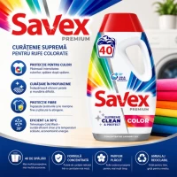 Savex Detergent lichid 1.8L Premium Color - thumbs image 3
