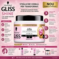 Gliss Masca de par 4 in 1 Liquid Silk Hair Repair pentru stralucire, 400ml - thumbs image 2