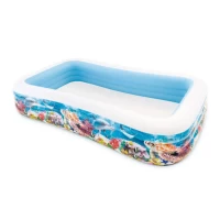 Piscină gonflabilă pentru copii Sea Life Swim Center, 305×183×56 cm, 1050 L, 6+ ani, Intex (58485)
