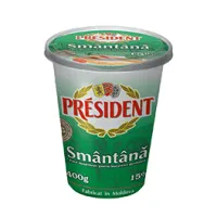 Smantana President 15% 350g pahar - thumbs image 2
