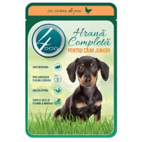 4Dog Корм для собак Junior с мясом курицы в соусе 100гр