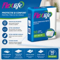 Flexi Life Aleze, Pelinci de unica folosinta 60x90cm 10 buc - thumbs image 2