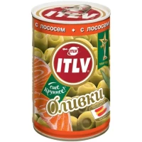 Masline verzi umplute cu somon, Itlv (110g - 200/220) 314ml - thumbs image 2