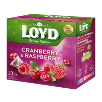 Ceai Loyd Tea zmeură si merișor 20 buc