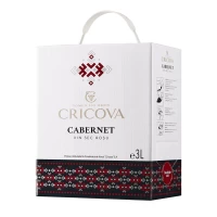 Cricova Vin rosu sec Cabernet, Sauvignon Bag in Box 3 L