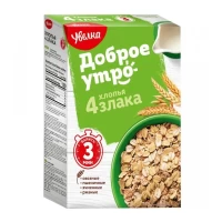 Uvelka Fulgi 4 cereale cu tarite de griu 350 g