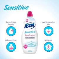 Кондиционер для белья Asevi Sensitive 1,5 л 60 стирок - thumbs image 3