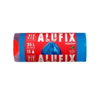 Alufix Saci Menajeri Striati Blue 35 l, 15 buc