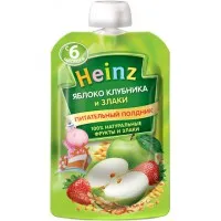 Heinz Яблочно-клубничное пюре и хлопья 90г - thumbs image 1