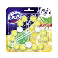 Domestos Блок для очищения туалета Trio Lime, 3x50г