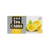 Черный чай Лимон Три слона, 20х1,3г - thumbs image 2