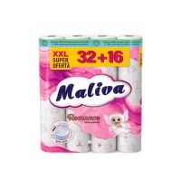 Maliva Hartie igienica 32+16 role 3 straturi Romance