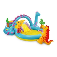 Centru de joacă gonflabil Dinoland, 302×229×112 cm, 290 L, max. 81 kg, 2+ ani, Intex (57135)