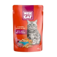 WISE CAT hrana pentru pisici vita in sos 100g